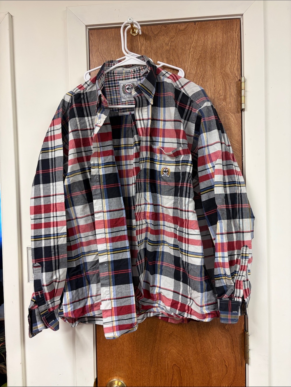 Cinch Men's Plaid Shirt Jacket in Red, Black & White